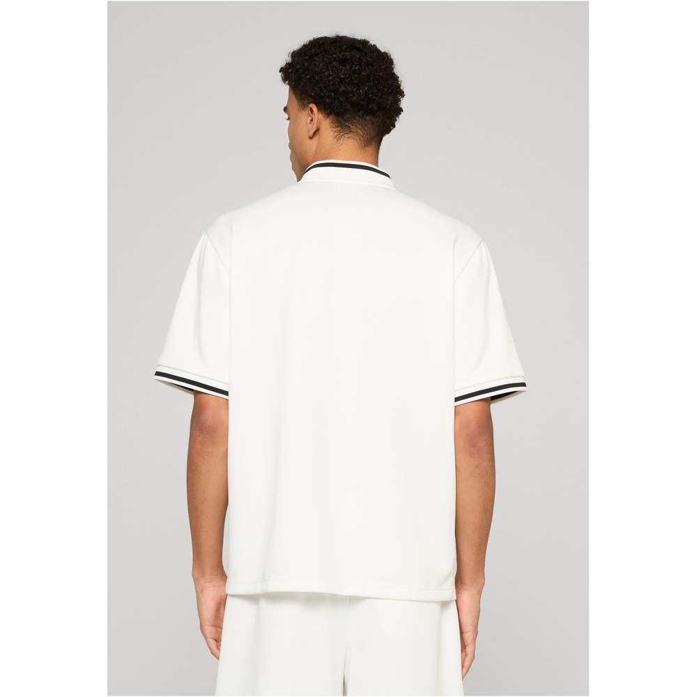 Urban Classics - Interlock Baseball Overhemd - Gebroken wit